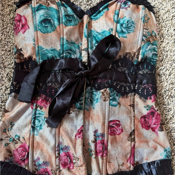 NWT Lydia corset too size small floral - Picture 3 of 4